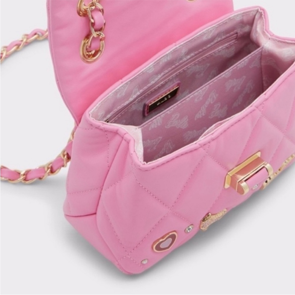 Barbie Quilted Charm Handbag Crossbody, Barbie Aldo Crossbody - Picture 5 of 15